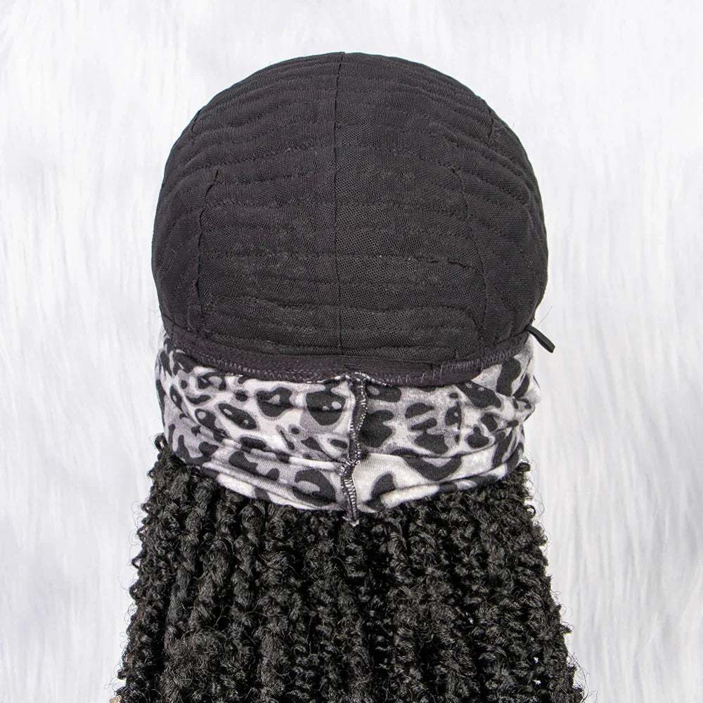 22" Curly Box Braids Wig | Crochet Hair | Heat Resistant | Daily Wear