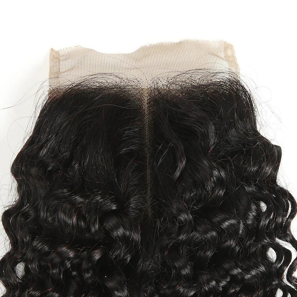 4x4 Kinky Curly HD Transparent Lace Closure | 180% Density Brazilian Remy Hair