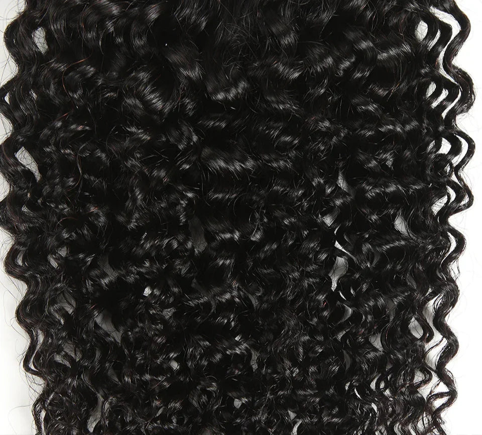 4x4 Kinky Curly HD Transparent Lace Closure | 180% Density Brazilian Remy Hair