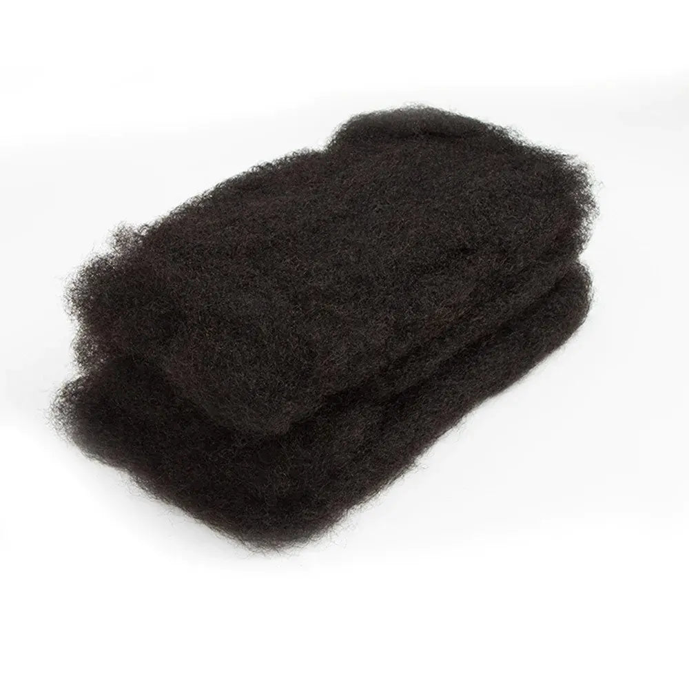 10"-22" Brazilian Remy Afro Kinky Bulk Human Hair for Braiding | 50g Natural Black Dreadlock & Twist Hair