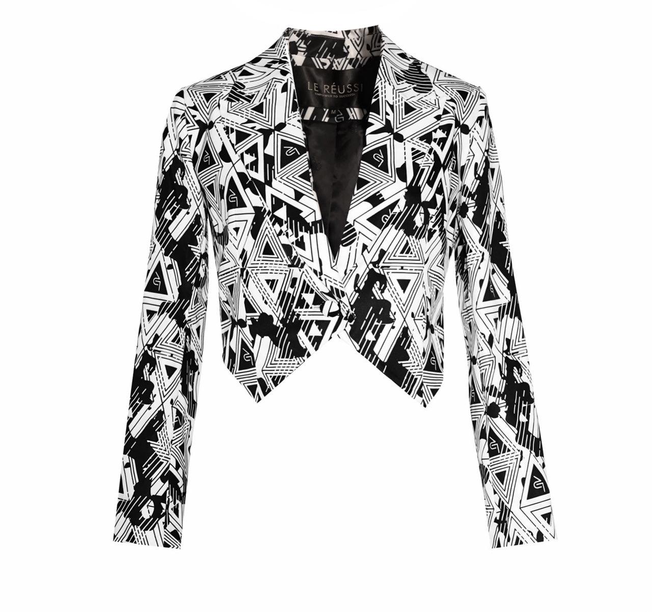 Amour Geometric Blazer â€?Stylish Women's Tailored Jacket