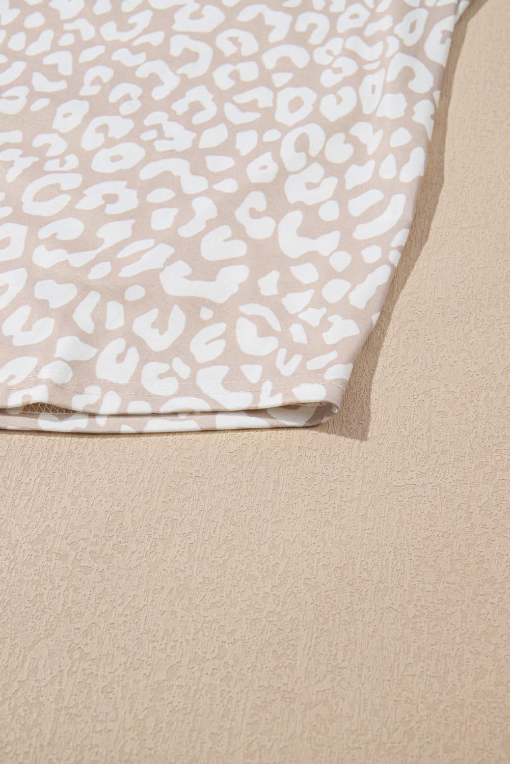 Apricot Leopard Print Plus Size Top by Love Salve