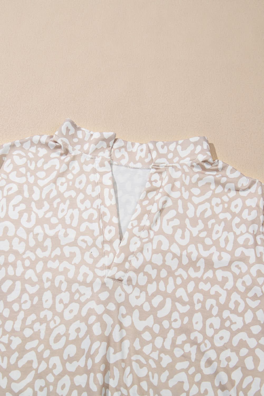 Apricot Leopard Print Plus Size Top by Love Salve