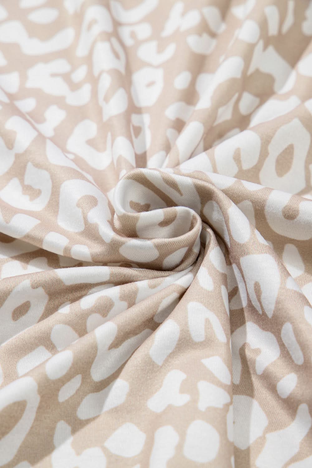 Apricot Leopard Print Plus Size Top by Love Salve