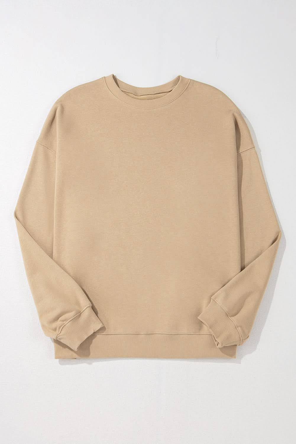 Apricot Plus Size Crew Neck Sweatshirt by Love Salve