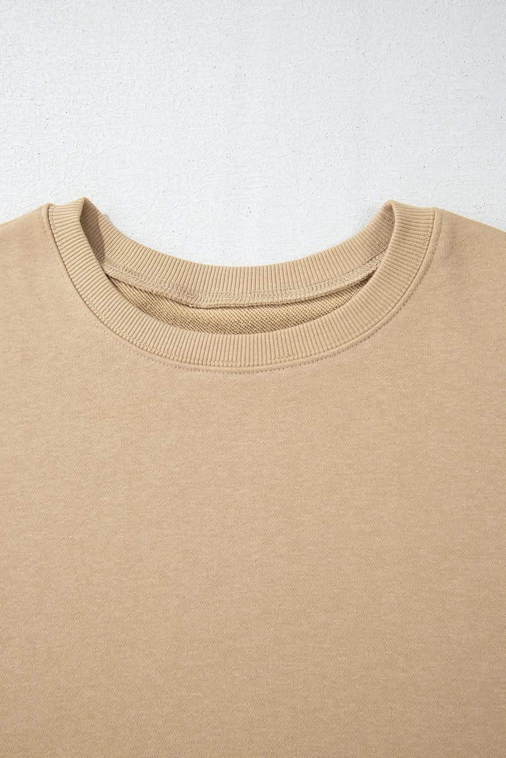 Apricot Plus Size Crew Neck Sweatshirt by Love Salve