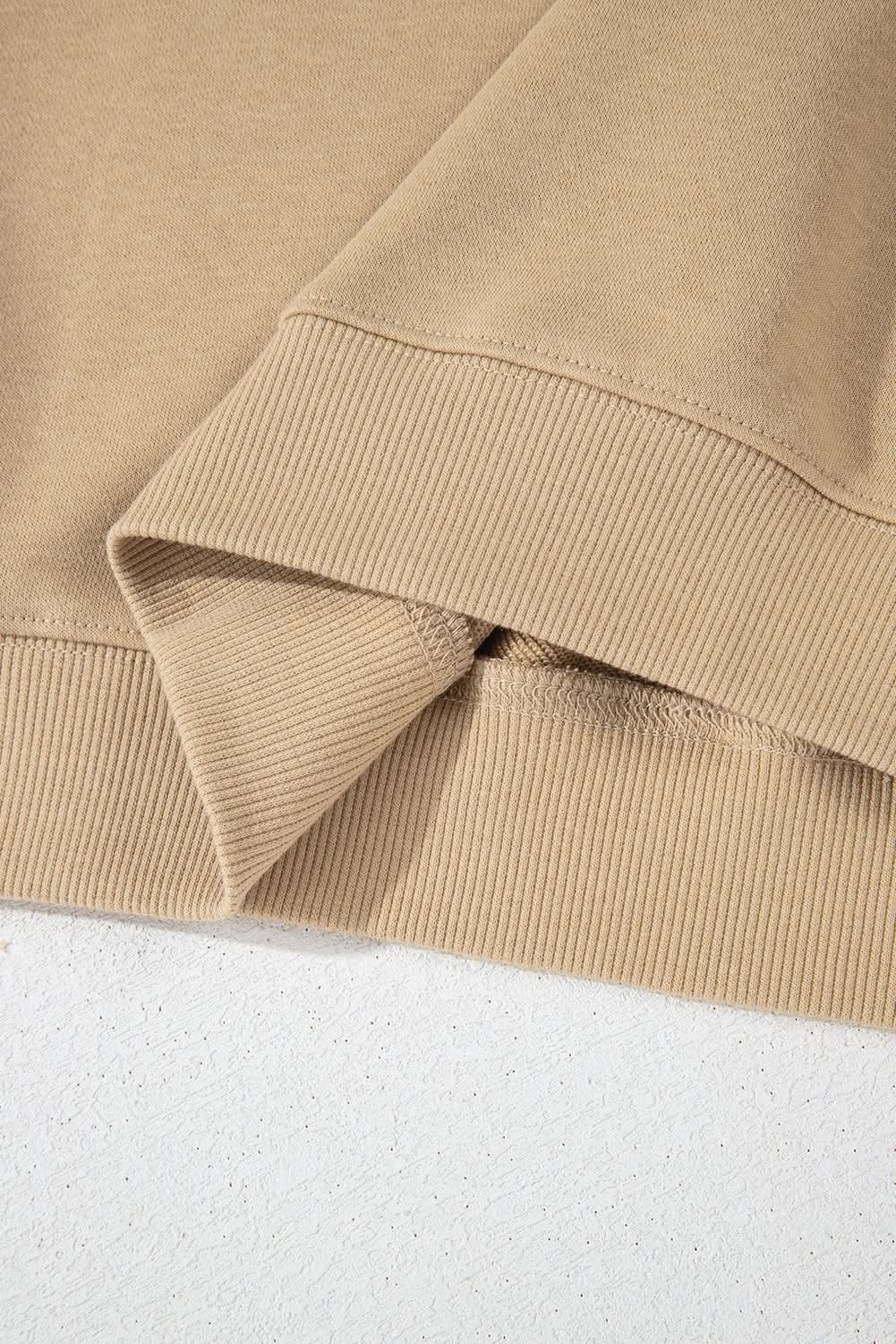 Apricot Plus Size Crew Neck Sweatshirt by Love Salve