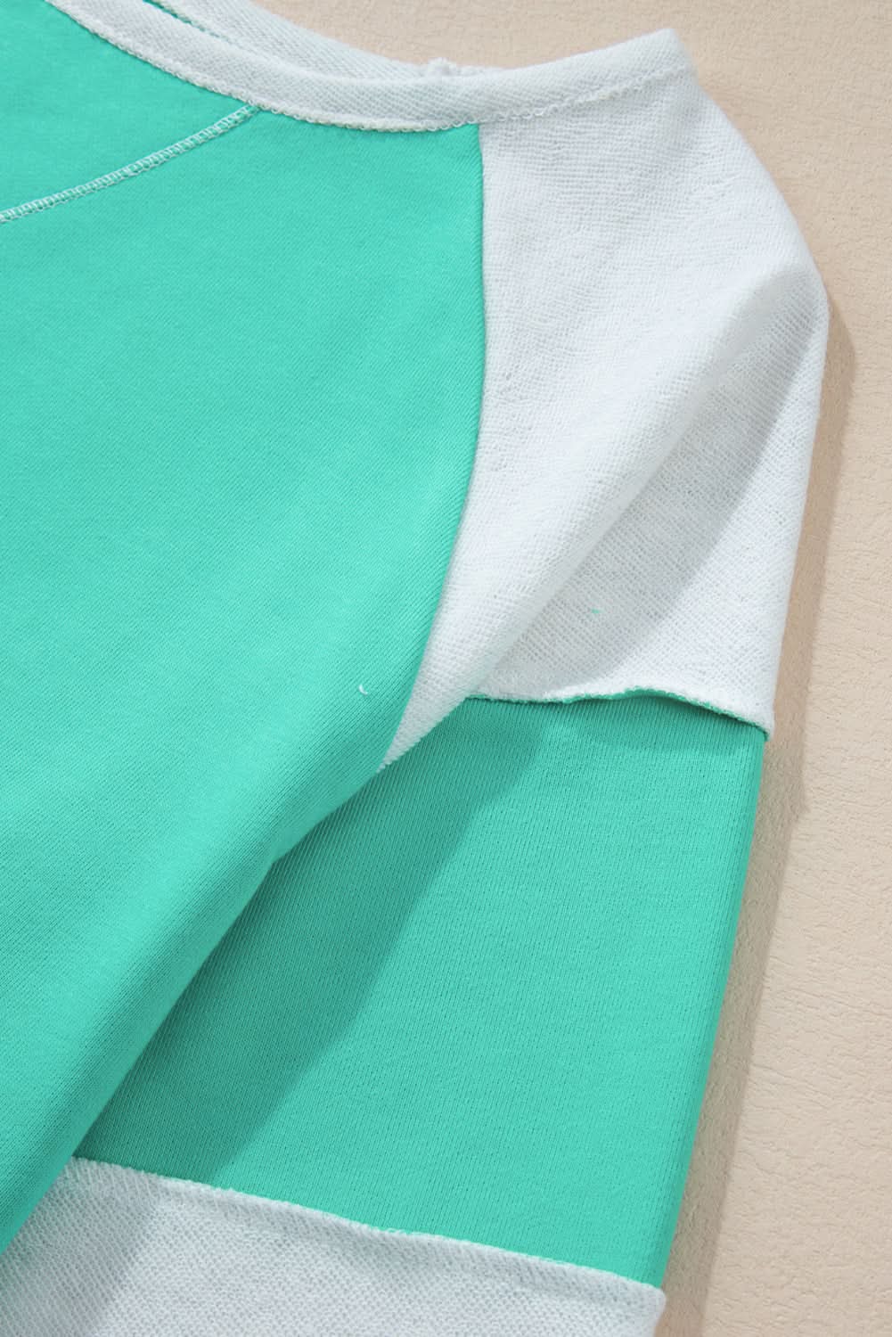 Aruba Blue Patchwork Plus Sweatshirt by Love Salve