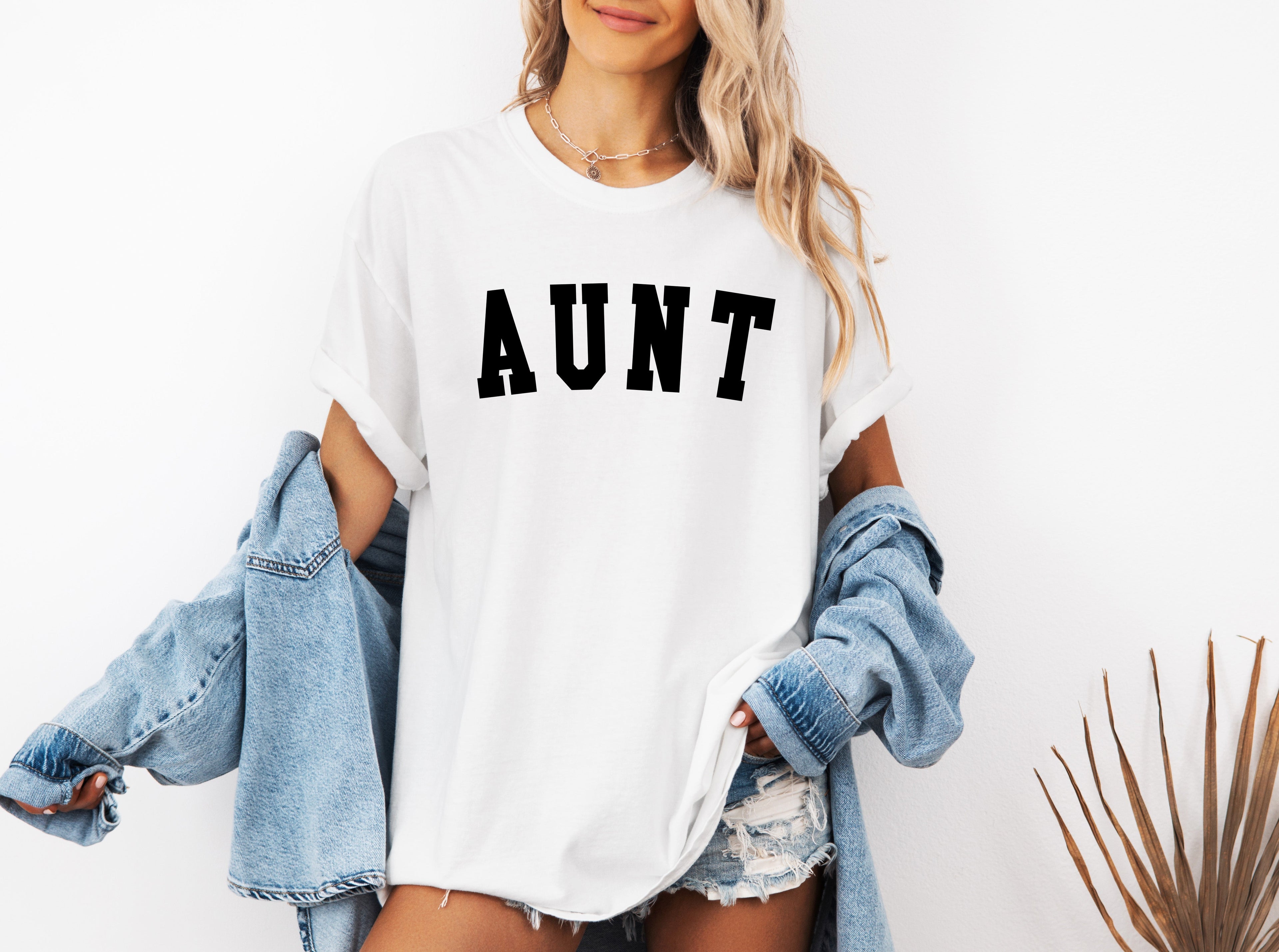 Aunt Comfort Colors Graphic Tees (Condensed font)