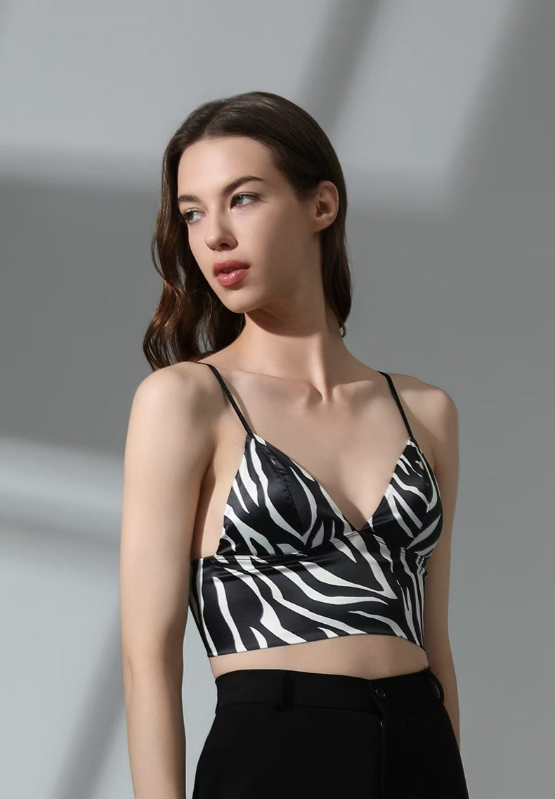 Backless Camisole Bralette with Triangle Cup and Thin Strap For Women, SoHo, BYMANYC New York.