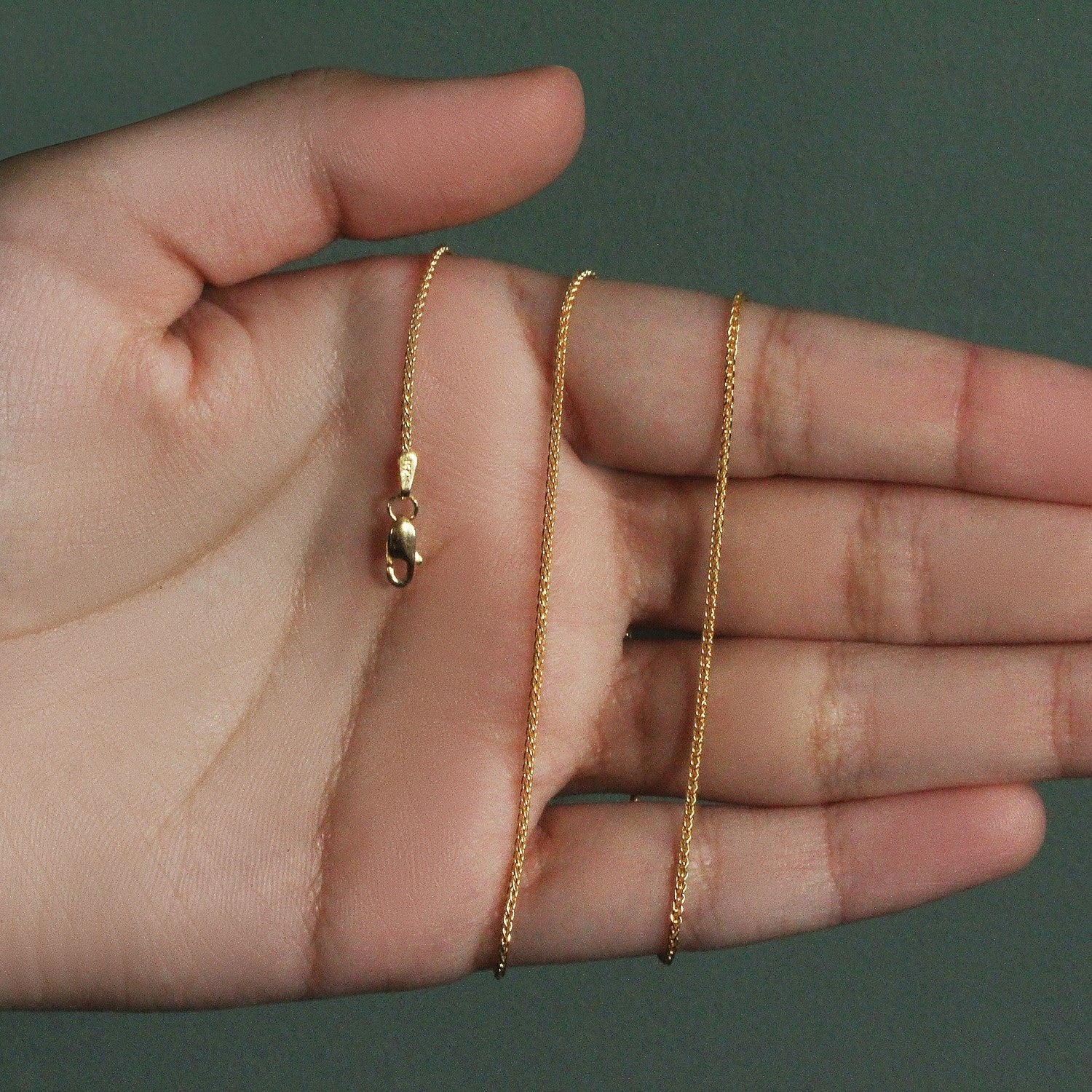 14k Yellow Gold Round Chain (1.2 mm)