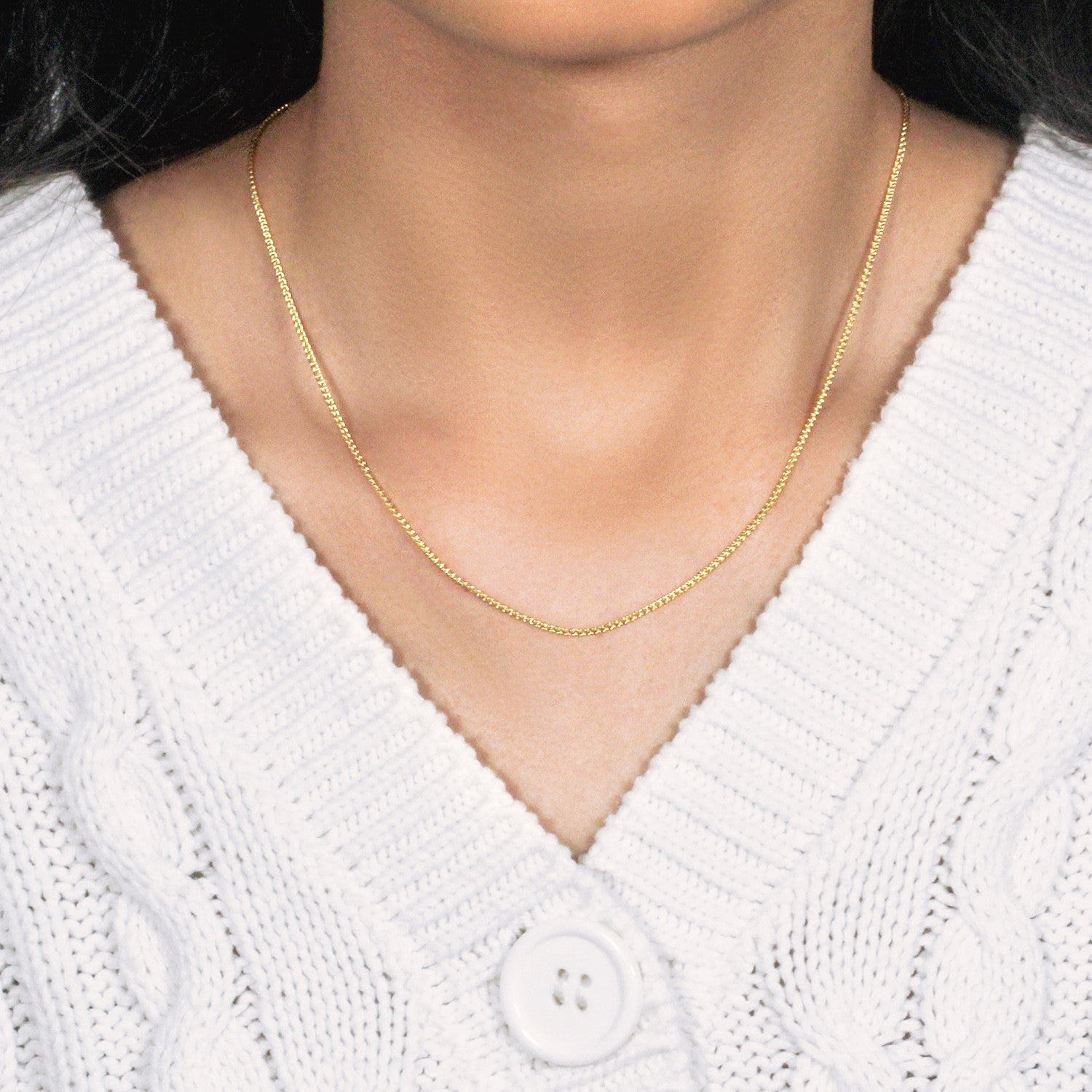 14k Yellow Gold Round Chain (1.2 mm)