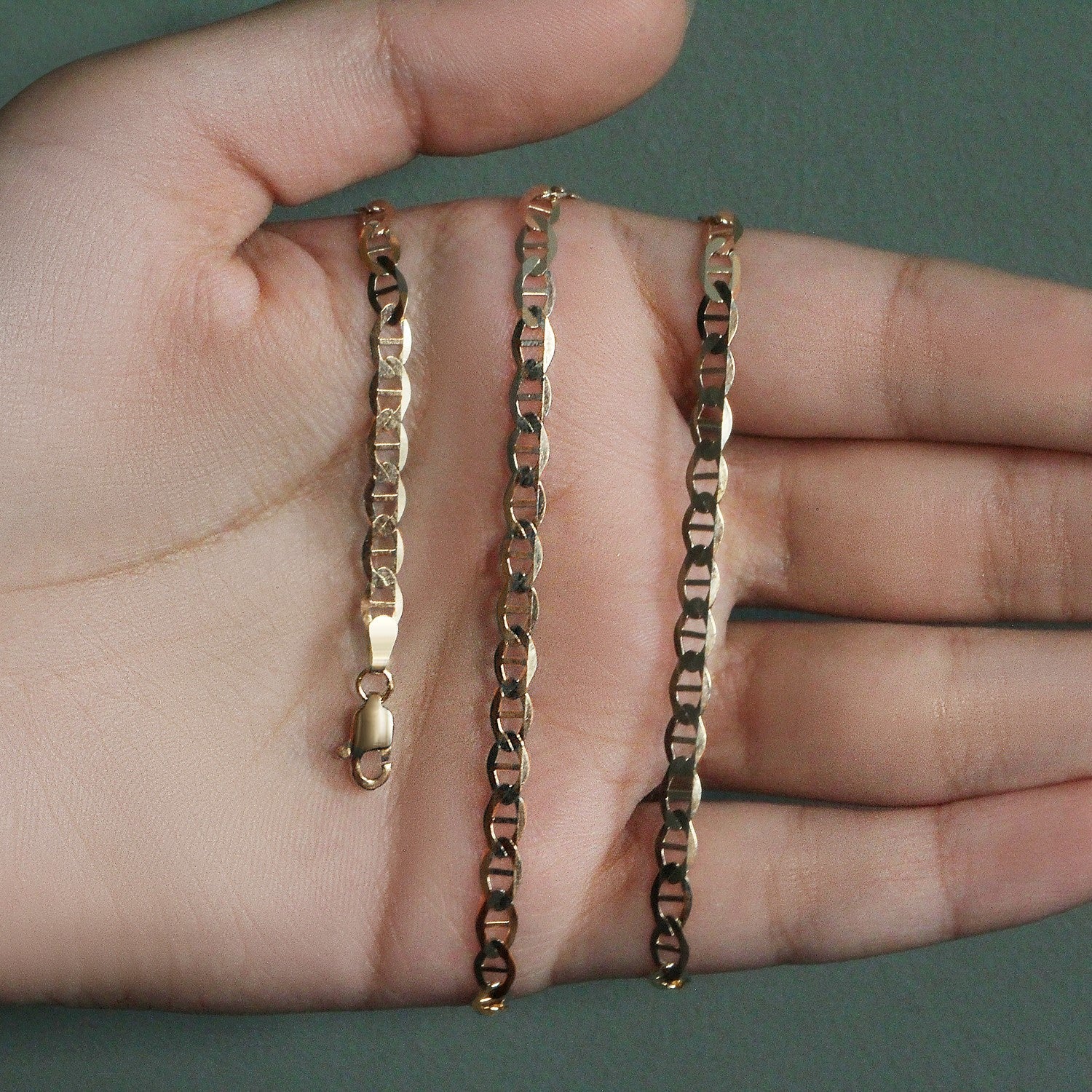 14k Yellow Gold Mariner Link Chain (4.50 mm)