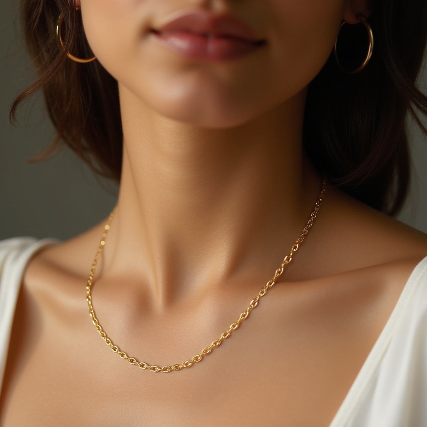 14k Yellow Gold Diamond Cut Cable Link Chain (1.90 mm)