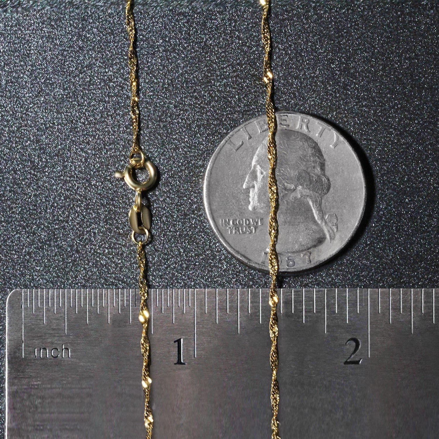 10k Yellow Gold Singapore Chain (1.50 mm)