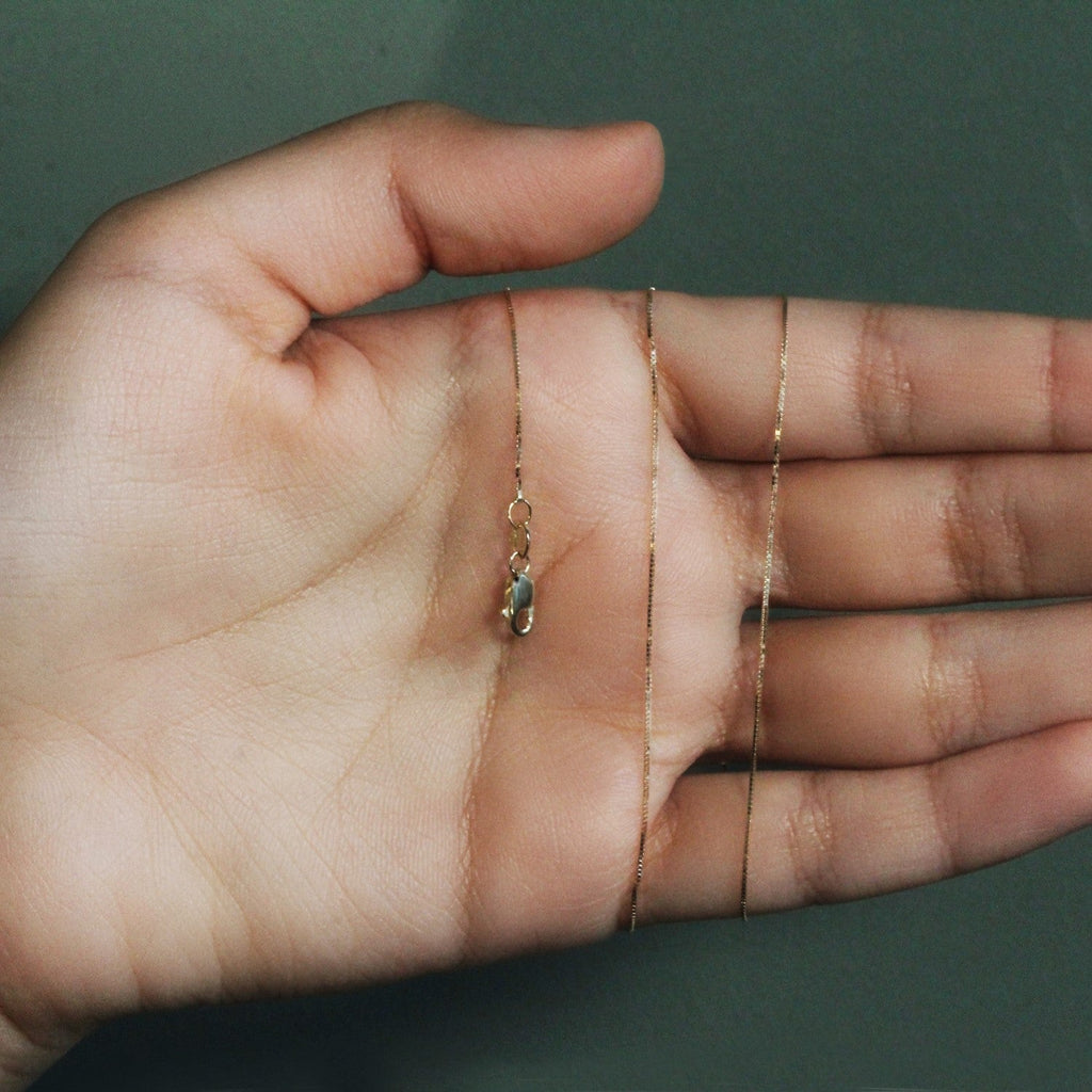 14k Yellow Gold Classic Box Chain (0.60 mm)