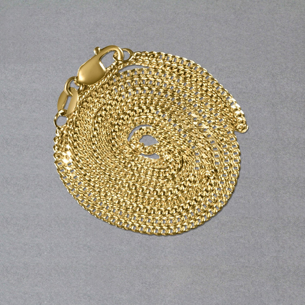 14k Yellow Gold Gourmette Chain (1.40 mm)