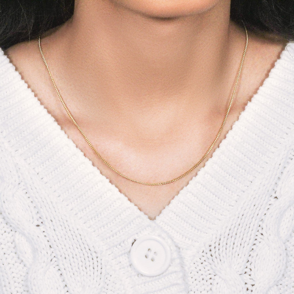 14k Yellow Gold Gourmette Chain (1.40 mm)