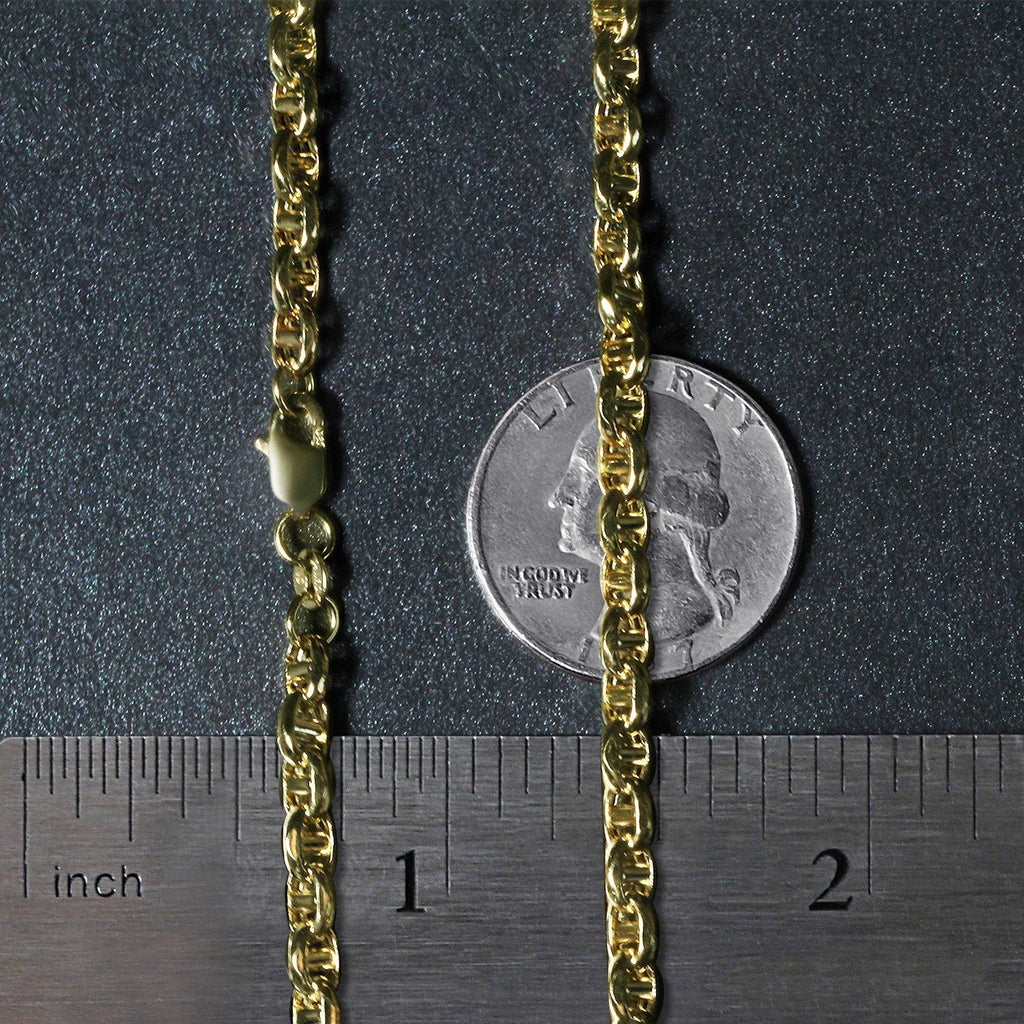 14k Yellow Gold Anchor Chain (4.50 mm)