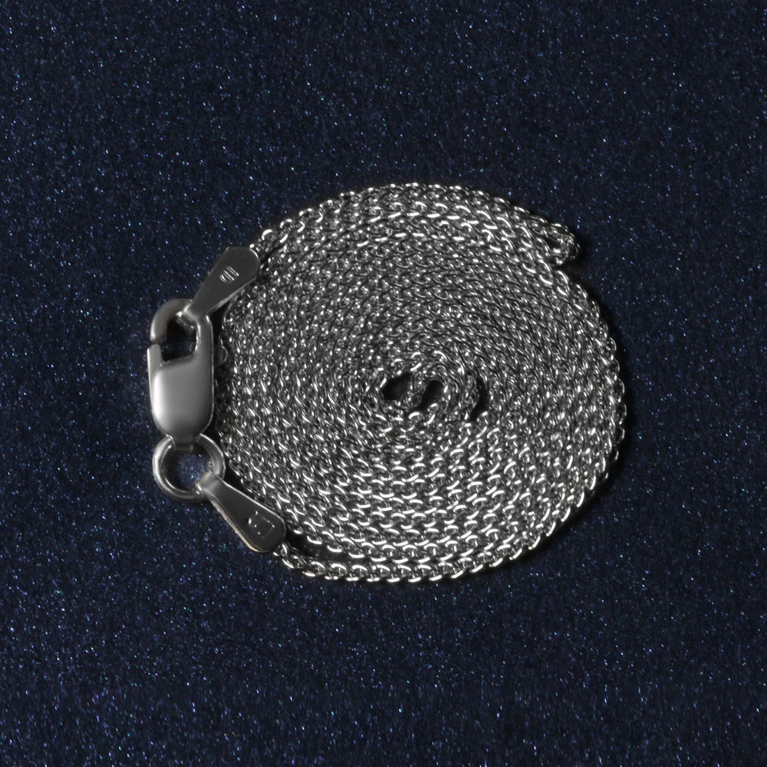 14k White Gold Round Wheat Chain (1.00 mm)