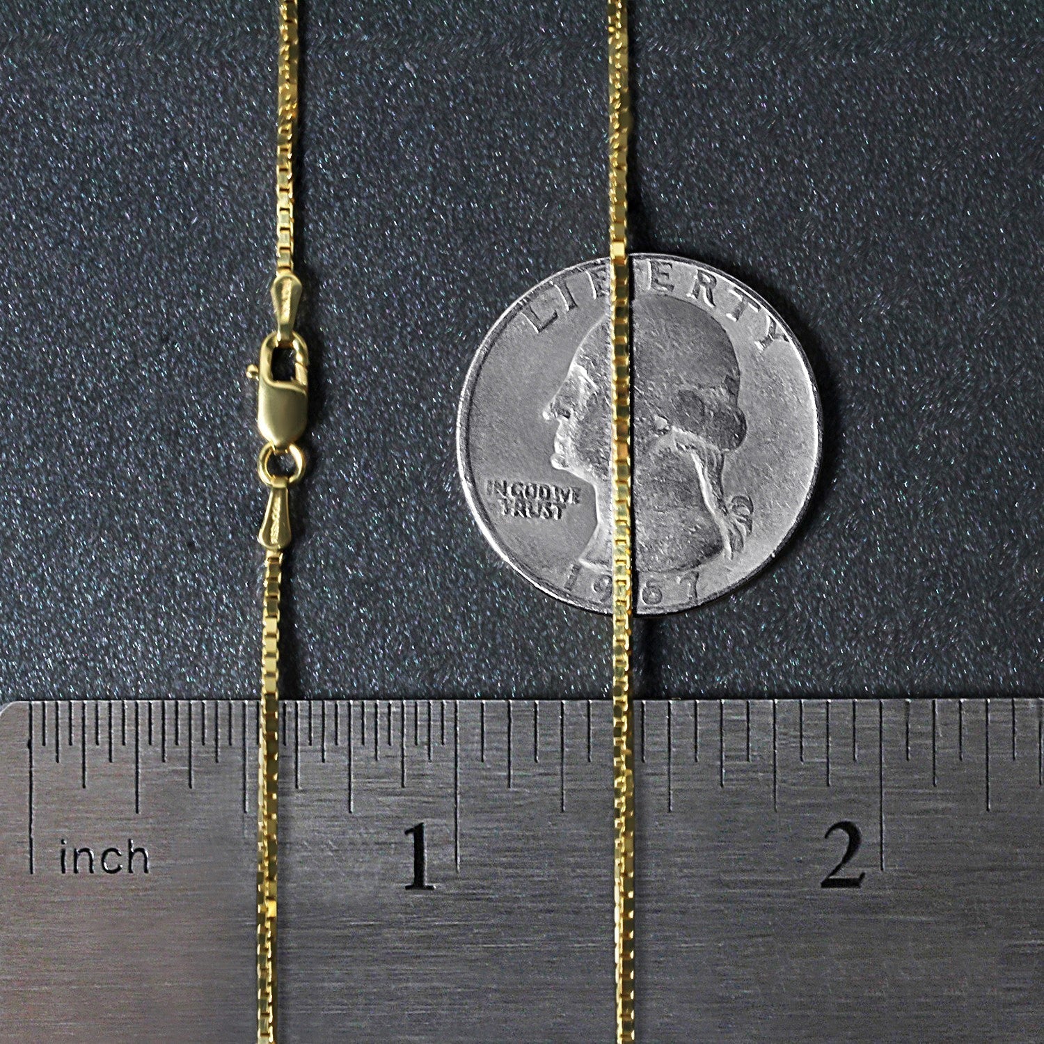 14k Yellow Gold Classic Box Chain (1.1 mm)