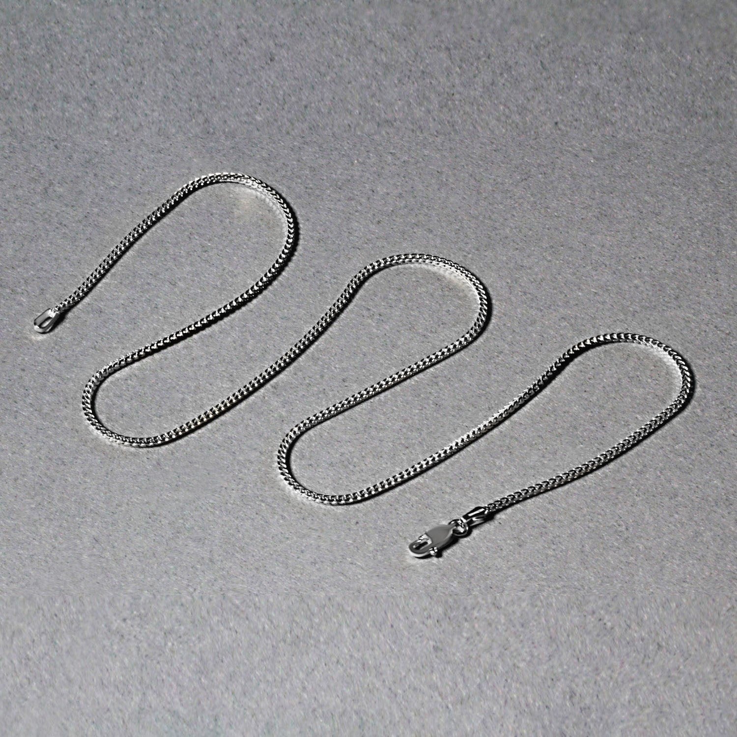 14k White Gold Franco Chain (1.20 mm)