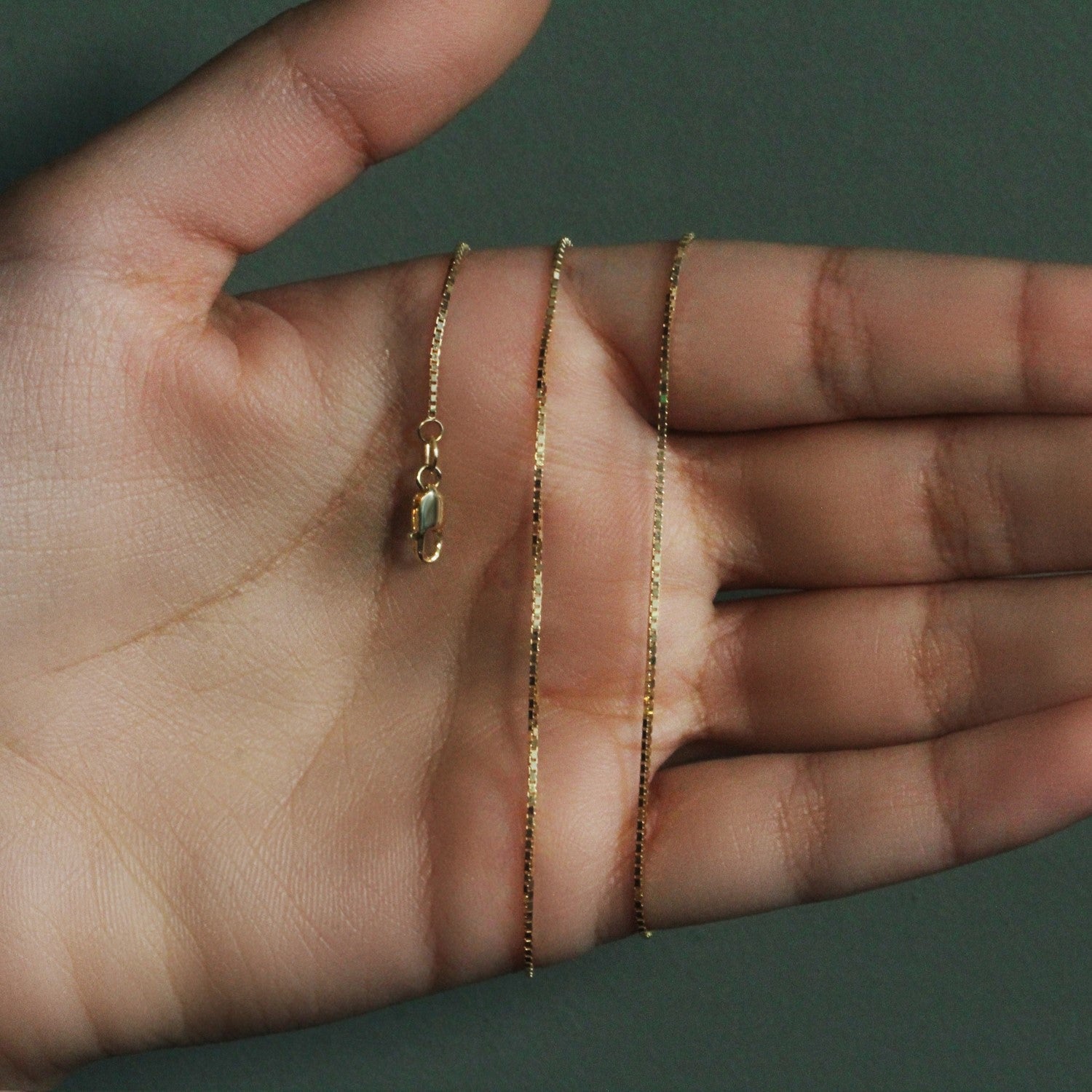 10k Yellow Gold Classic Box Chain (0.94 mm)