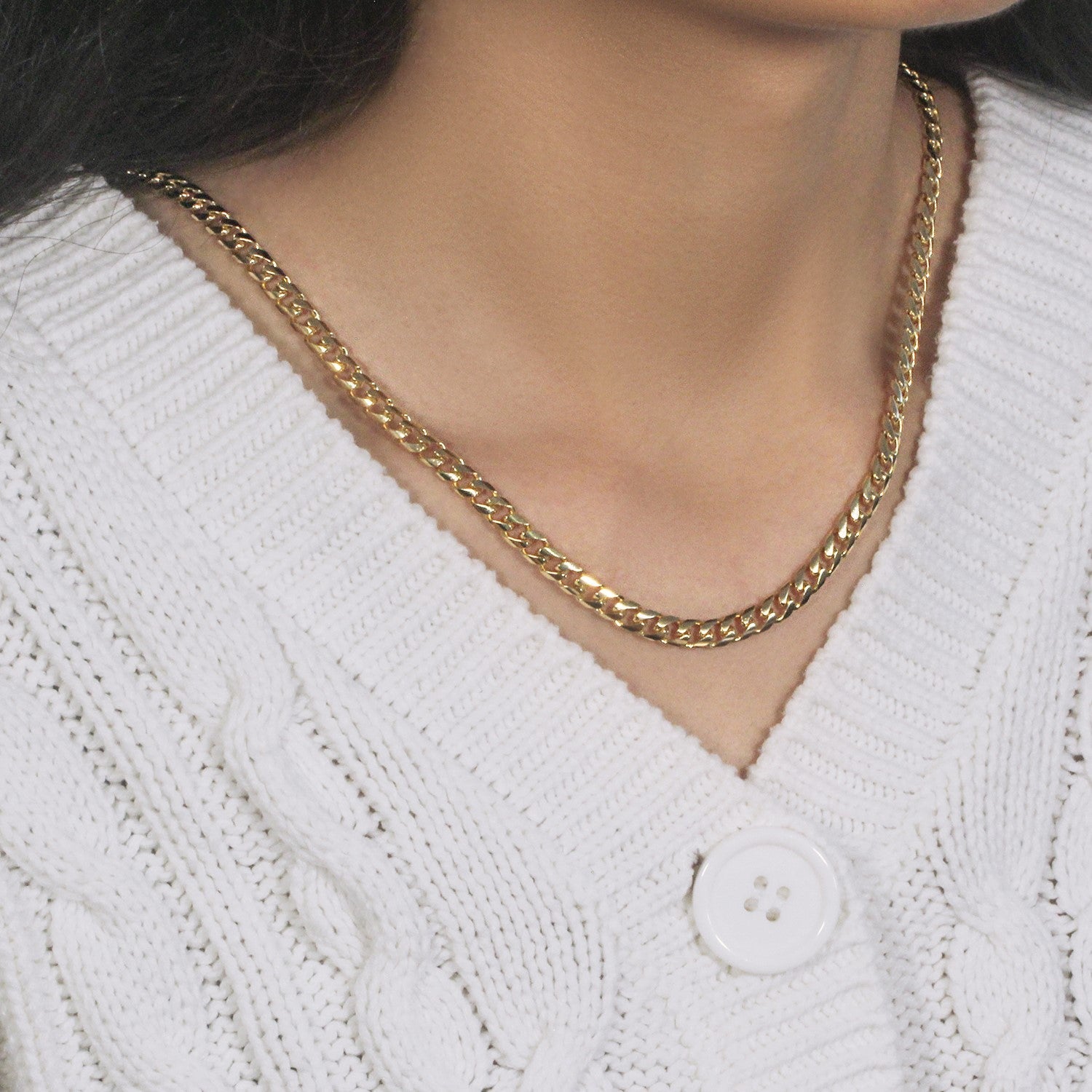 14k Yellow Gold Solid Miami Cuban Chain (5.00 mm)