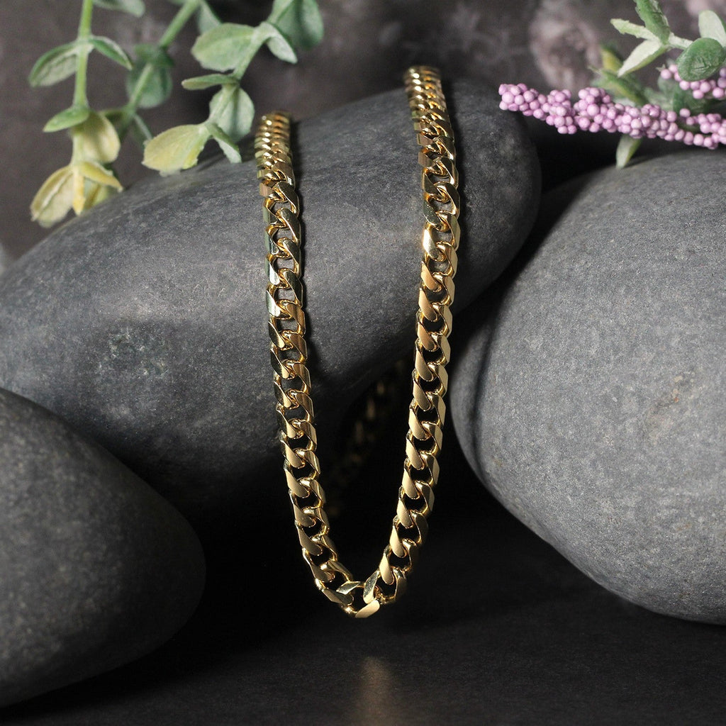 14k Yellow Gold Solid Miami Cuban Chain (5.00 mm)
