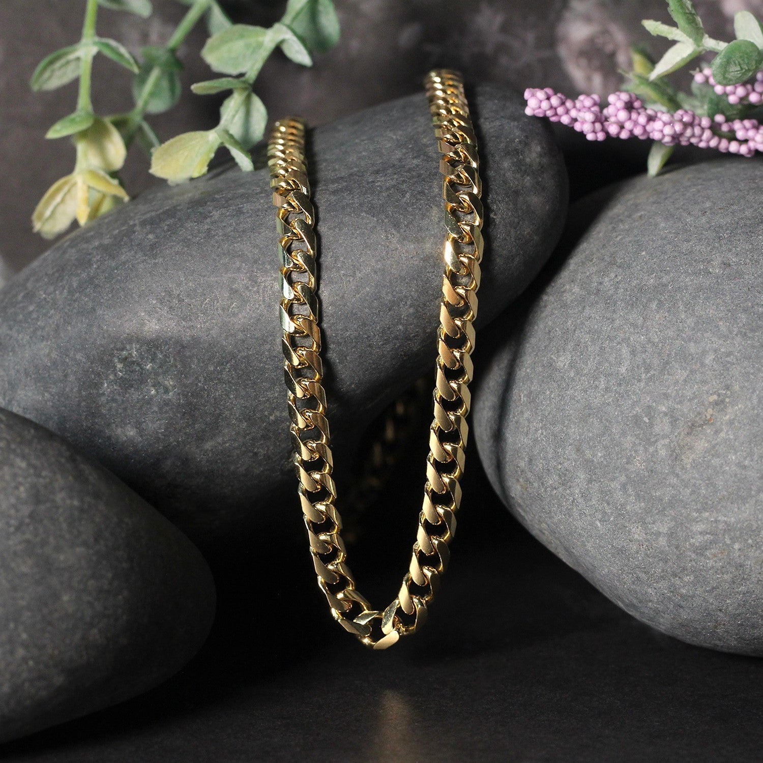 14k Yellow Gold Solid Miami Cuban Chain (5.00 mm)