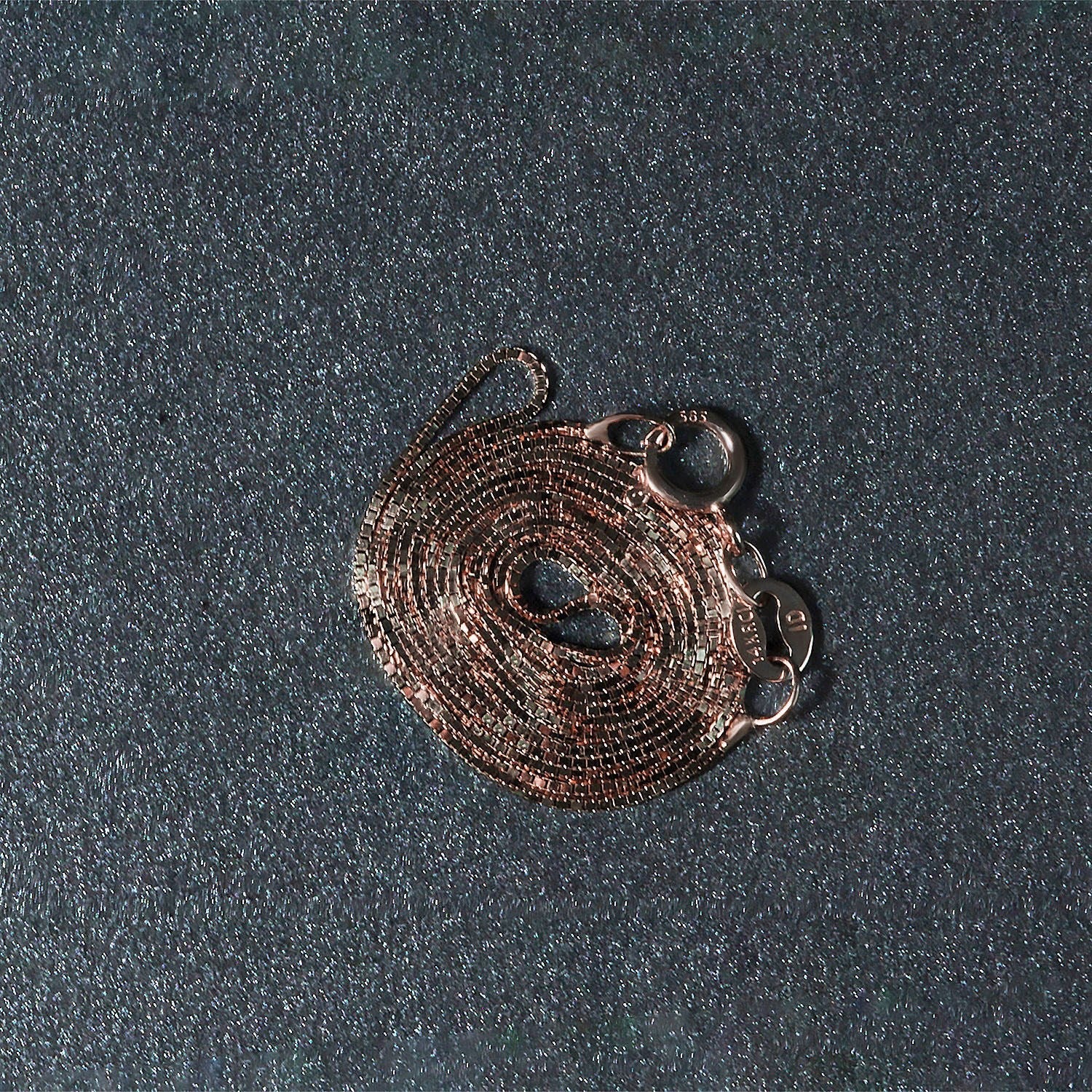 14k Rose Gold Classic Box Chain 0.60 mm