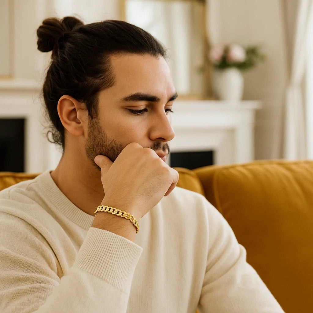 14k Yellow Gold Solid Curb Bracelet (5.70 mm)