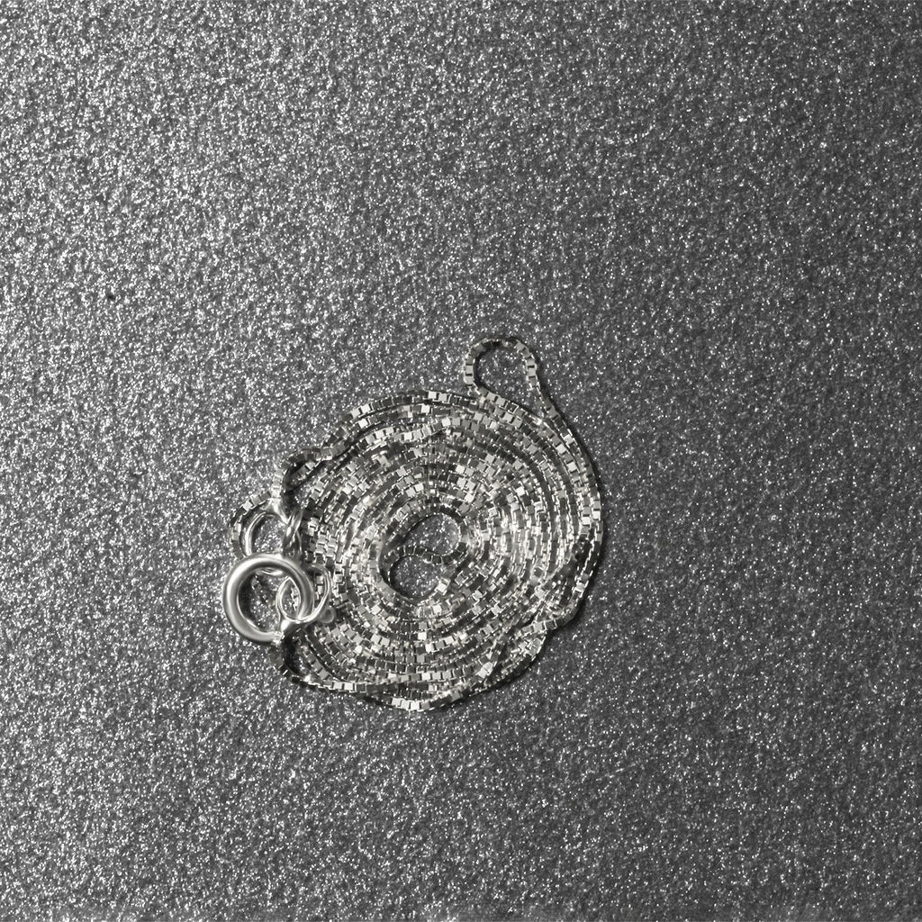 14k White Gold Classic Box Chain (0.45 mm)