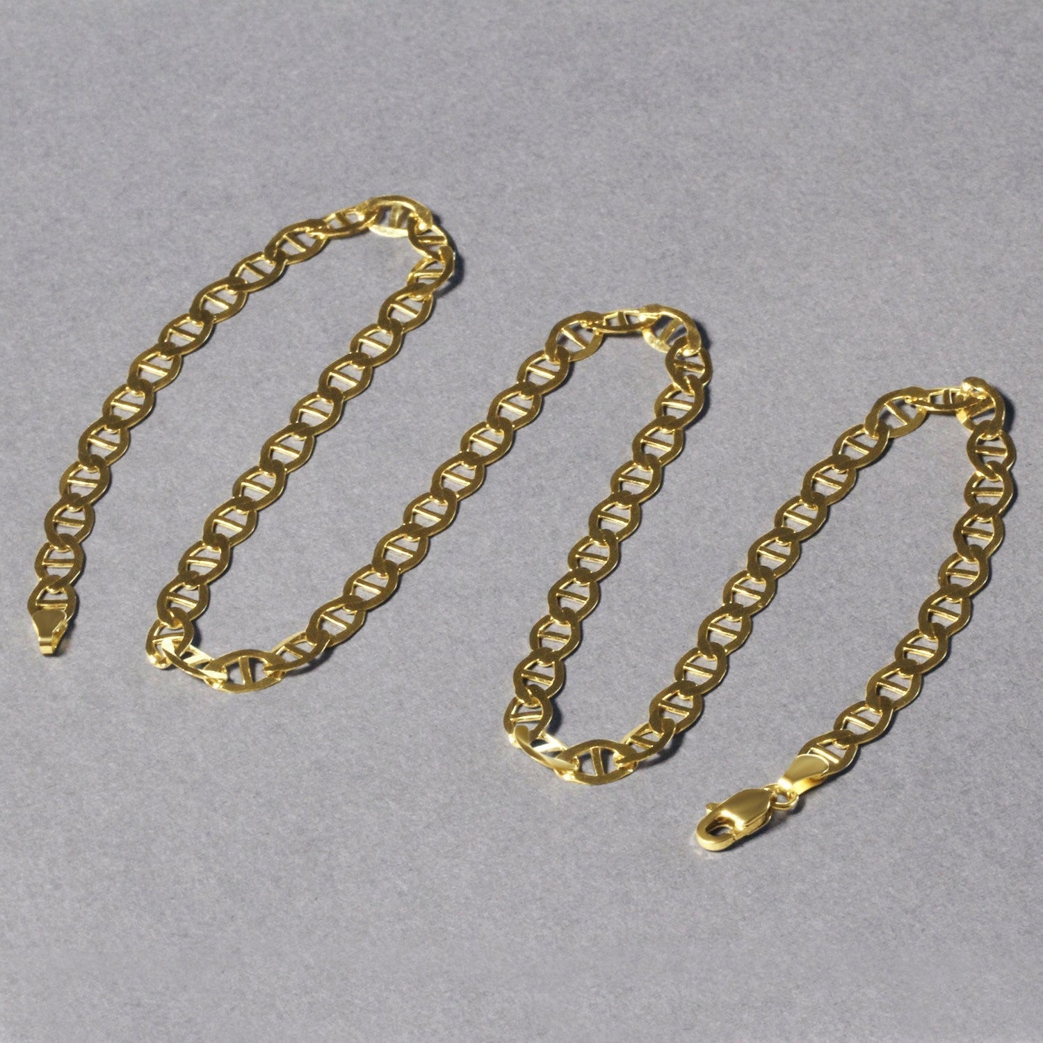 10k Yellow Gold Mariner Link Chain (5.10 mm)