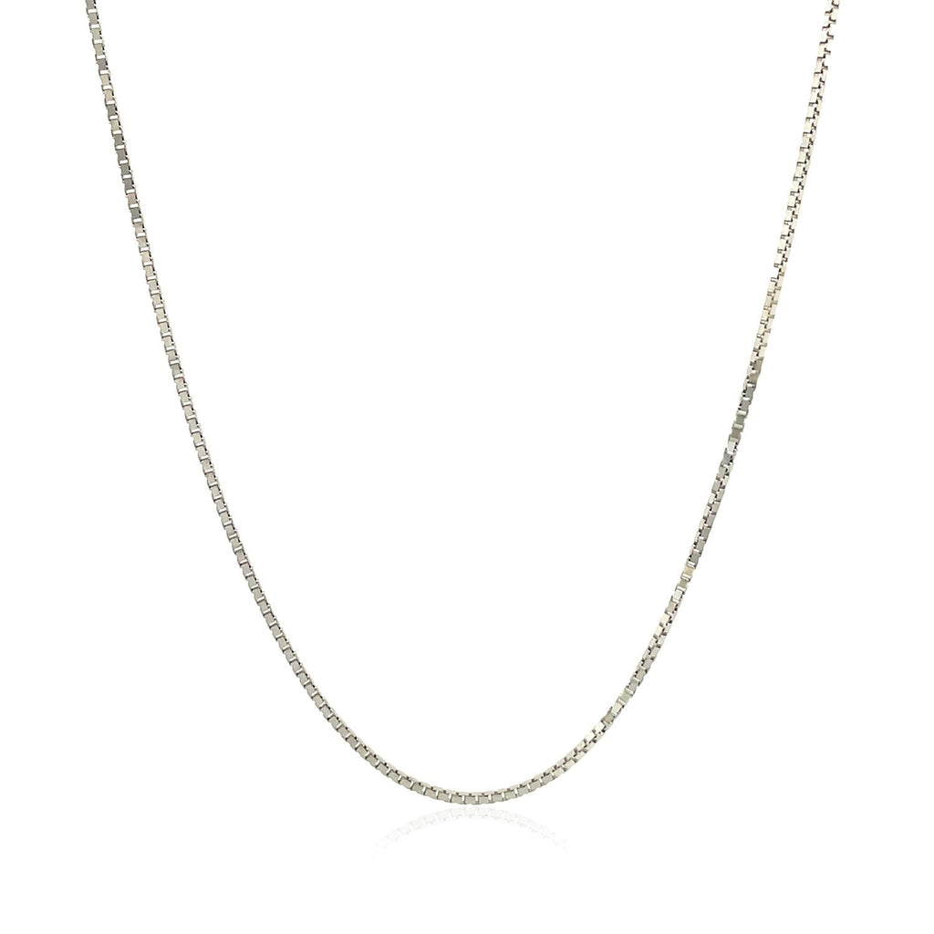 10k White Gold Classic Box Chain (0.78 mm)