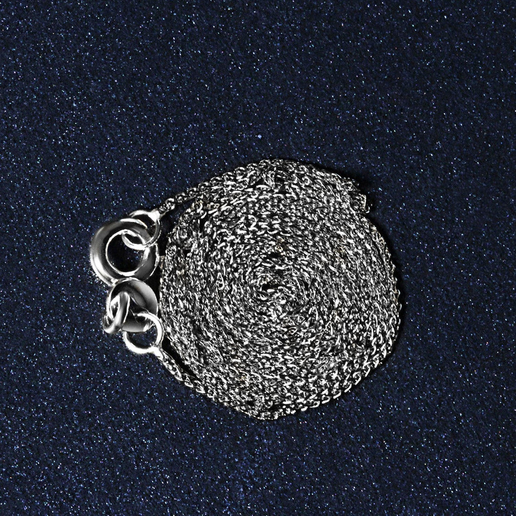 14k White Gold Diamond Cut Round Wheat Chain (0.60 mm)