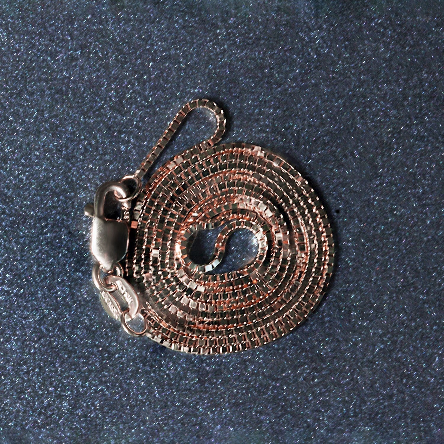 14k Rose Gold Classic Box Chain (0.73 mm)