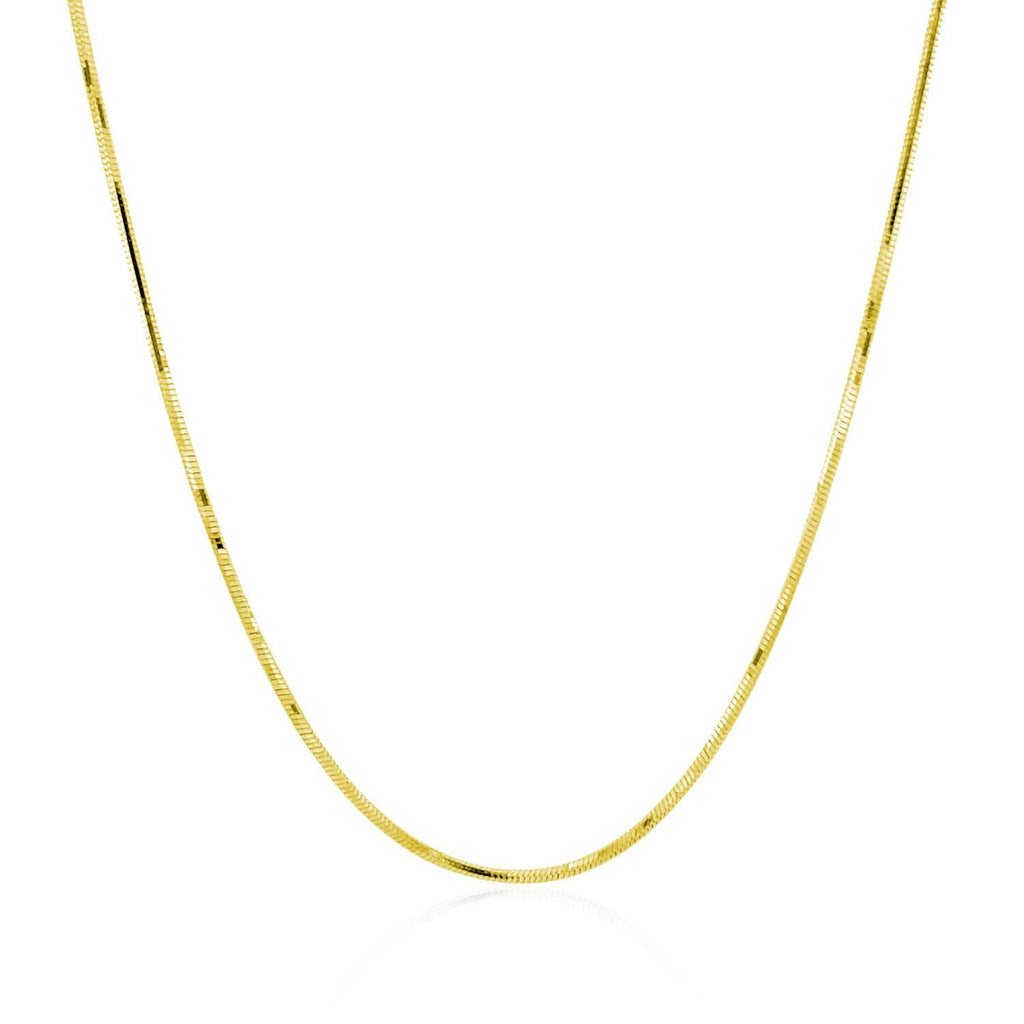 14k Yellow Gold Adjustable Snake Chain (0.80 mm)