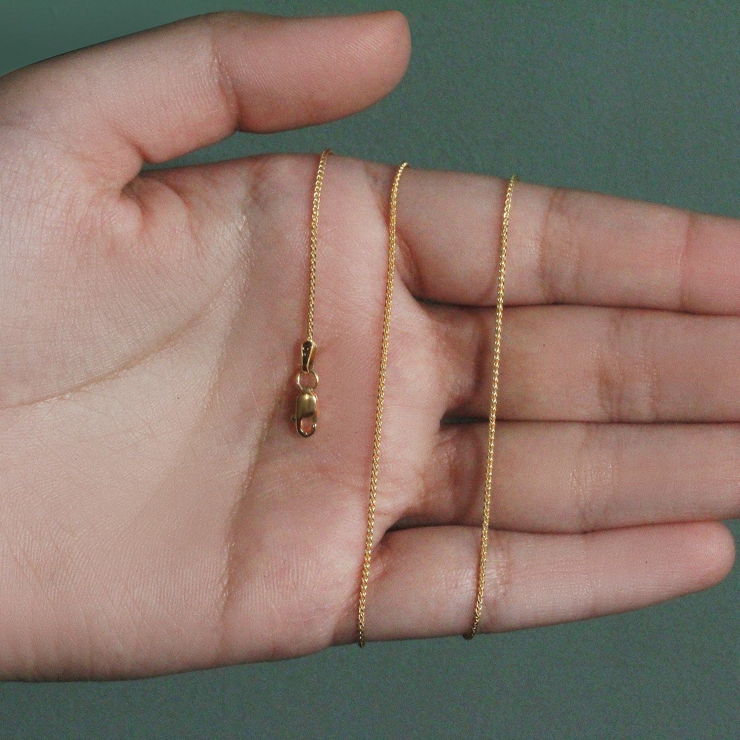 10k Yellow Gold Wheat Chain 1.0mm (1.00 mm)