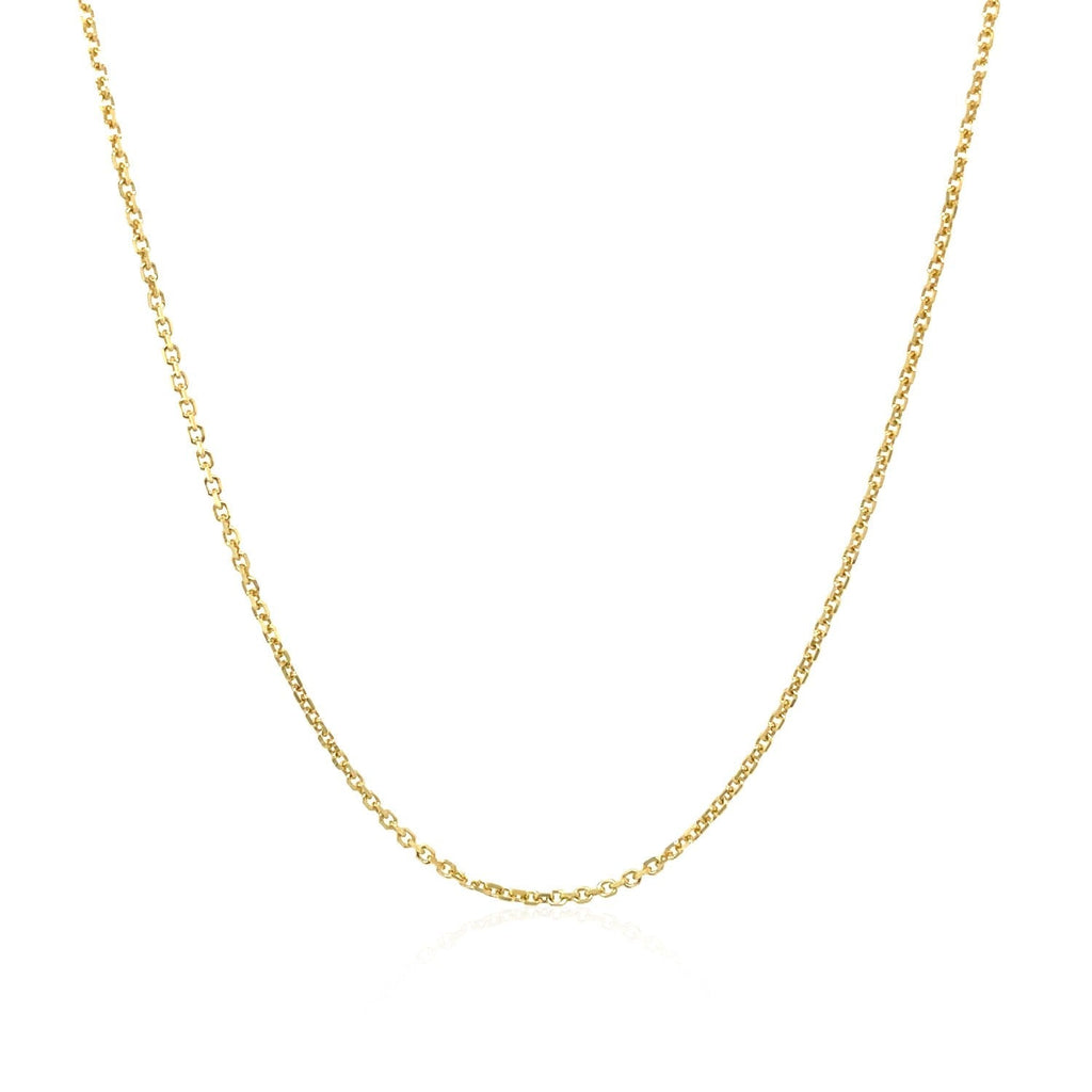 10k Yellow Gold Cable Chain (1.10 mm)