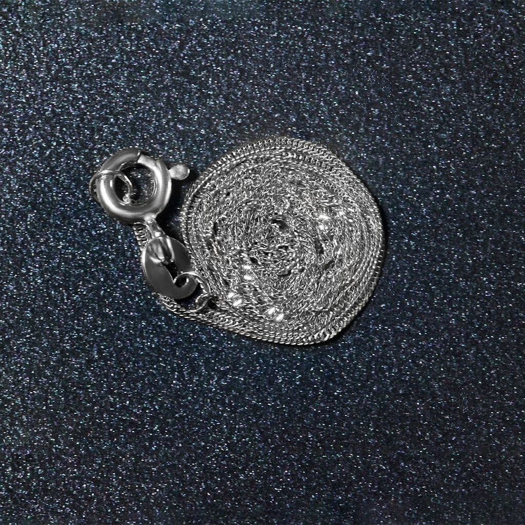 14k White Gold Singapore Chain 0.8mm (0.81 mm)