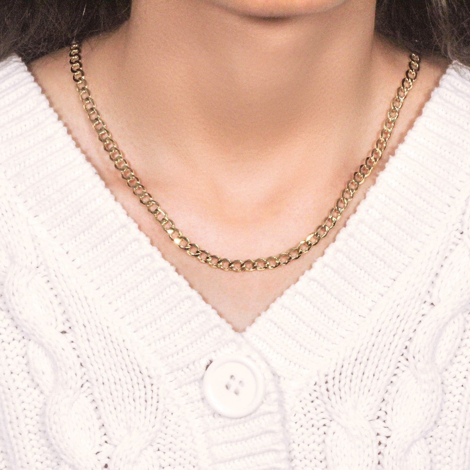 14k Yellow Gold Curb Chain (5.30 mm)