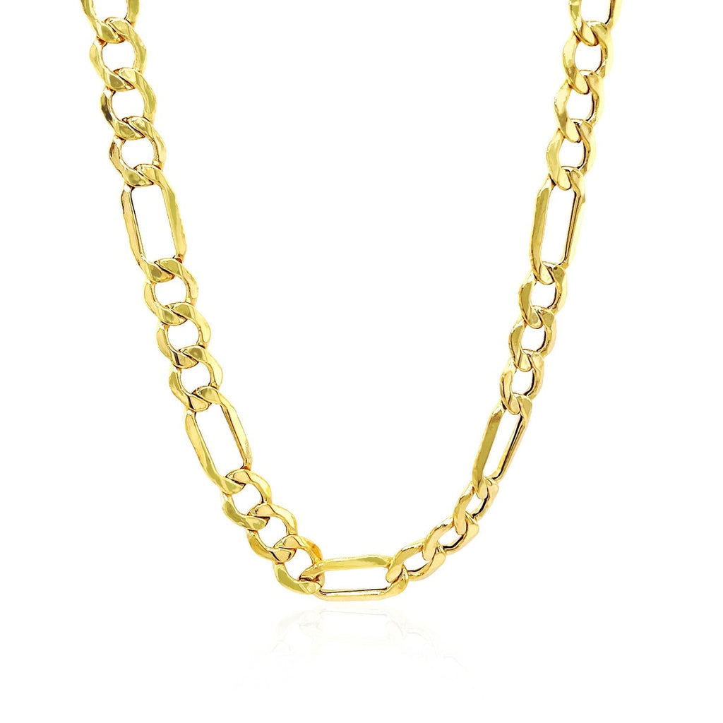 10k Yellow Gold Lite Figaro Chain (6.60 mm)