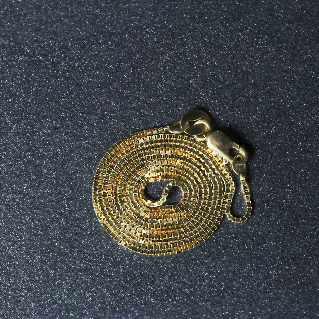 14k Yellow Gold Classic Box Chain (0.68 mm)