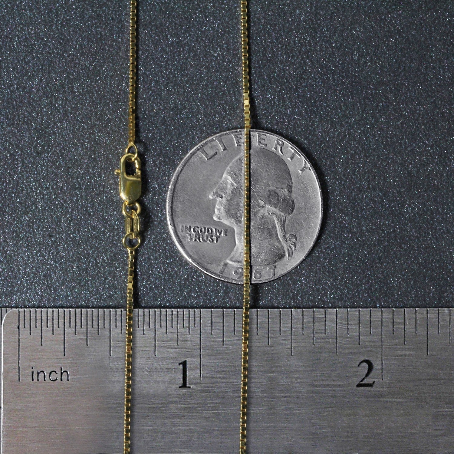 14k Yellow Gold Classic Box Chain (0.85 mm)