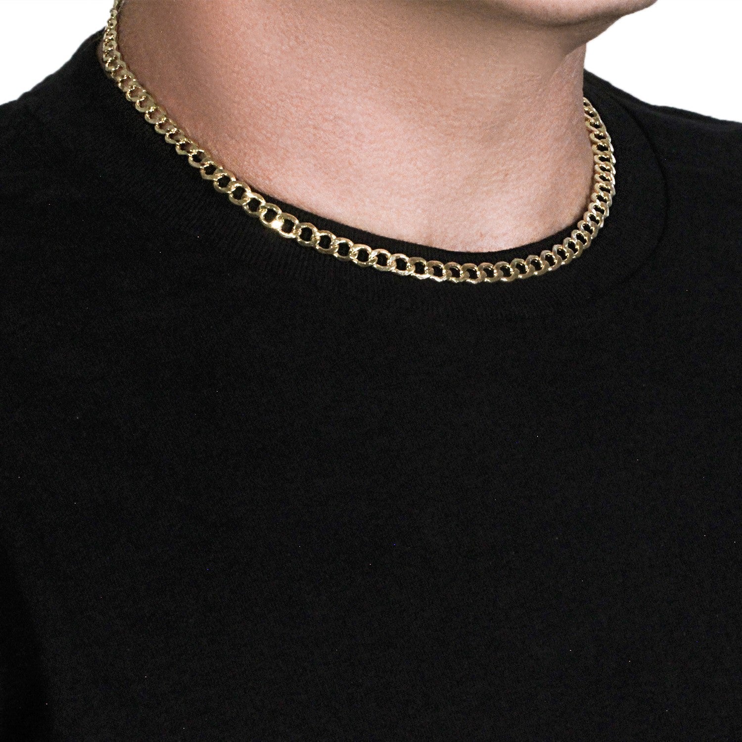 14k Yellow Gold Curb Chain (6.20 mm)