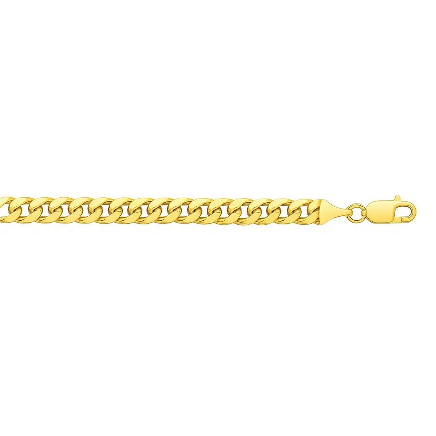 14k Yellow Gold Solid Miami Cuban Bracelet (6.00 mm)