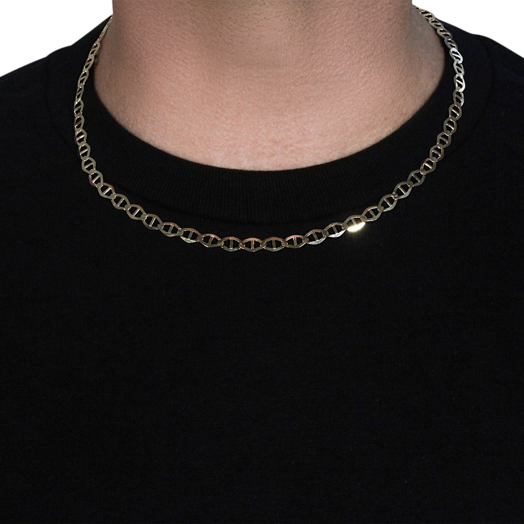 14k Yellow Gold Mariner Link Chain (6.30 mm)