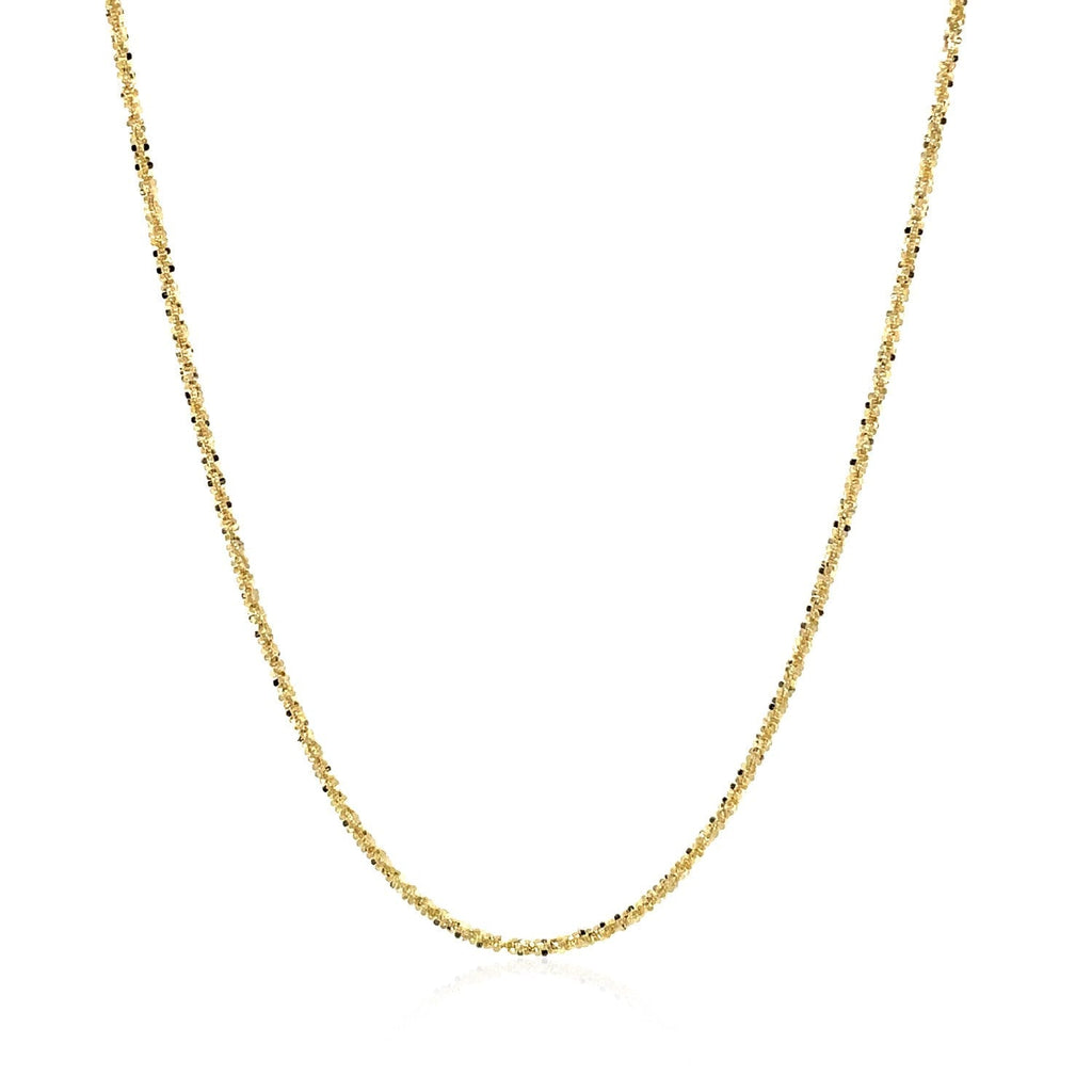 14k Yellow Gold Sparkle Chain (1.10 mm)