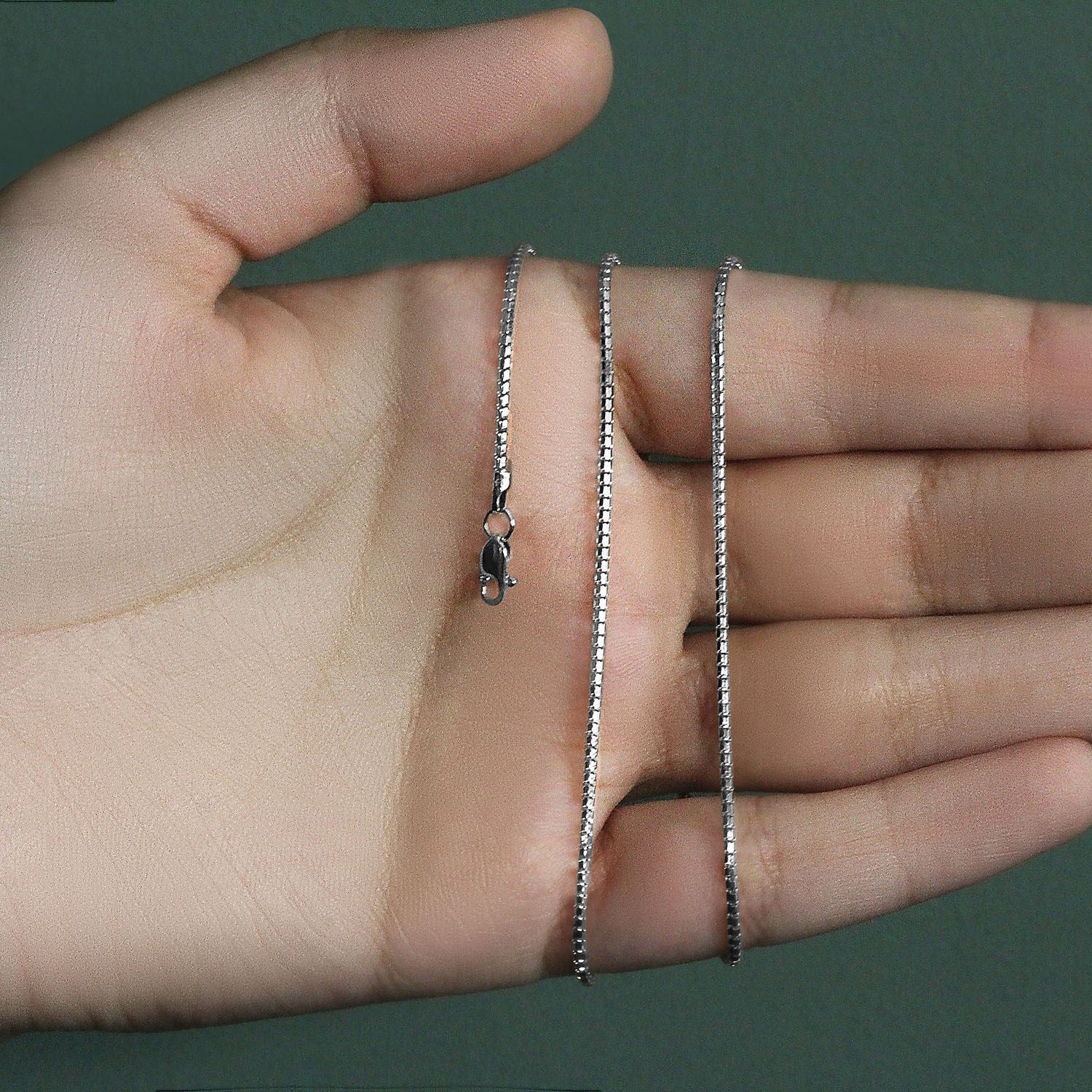 14k White Gold Ice Chain (1.30 mm)